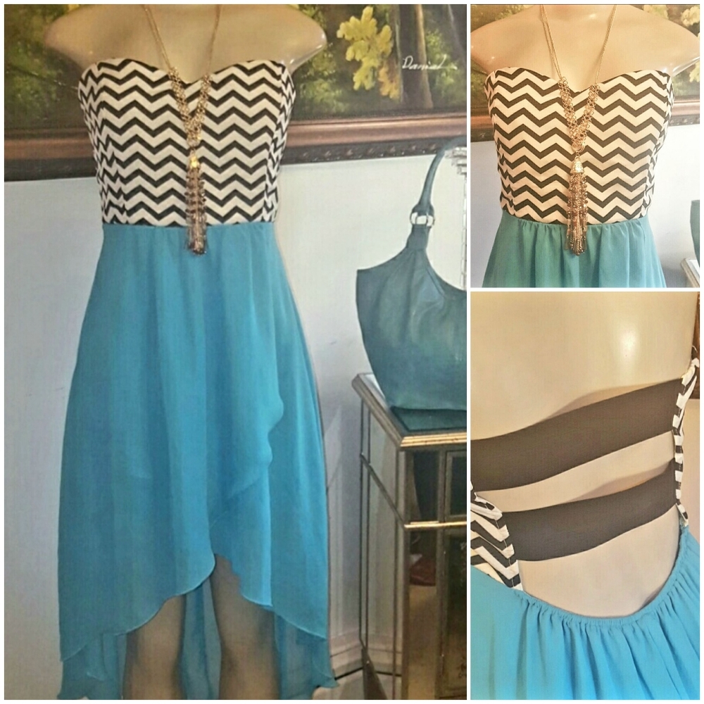 ❤ BEATIFUL HIGT - LOW STRAPLESS DRESS ❤